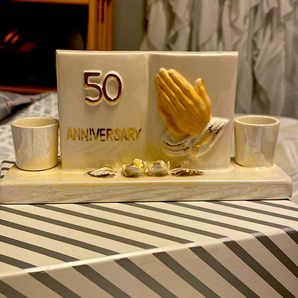 50th Anniversary candle holder